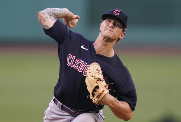 Zach Plesac: Guardians’ Throws Ball out of Fenway