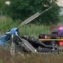 Medical helicopter crashes responding to fatal vehicle crash