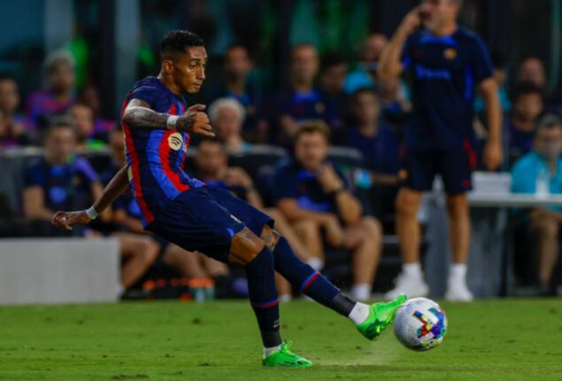 Raphinha scores on pre-season debut as Barca smash Inter Miami