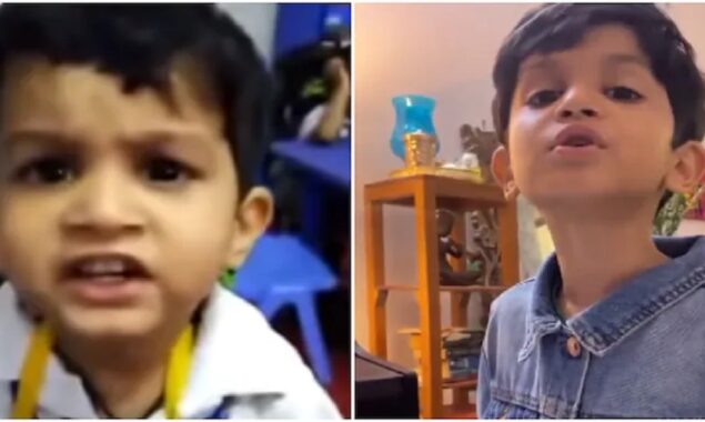 Gulabi Aankhen kid sings Mere Mehboob Qayamat Hogi