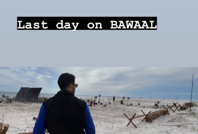 Varun Dhawan gives a glimpse of the last day from the sets of Bawaal
