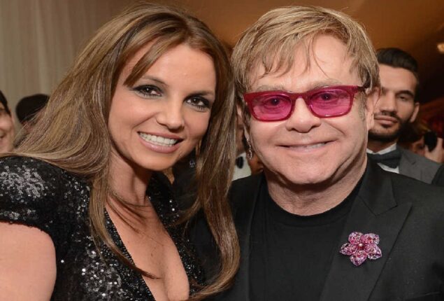Britney Spears and Sir Elton John