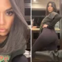 Kourtney Kardashian covers her stomach in steamy new photographs after speculation from fans that she is expecting Travis Barker’s child