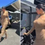 Kylie Jenner flaunts her stunning post-baby physique while filming the second season of the Hulu series