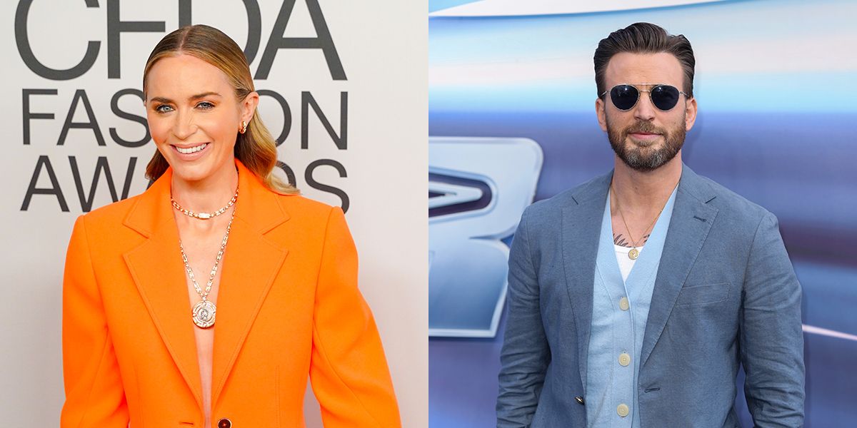 Chris Evans and Emily Blunt