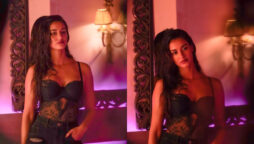 Disha Patani goes racy in black lace corset top and shorts