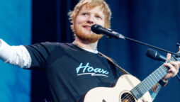 Ed Sheeran makes surprise festival appearance with Snow Patrol