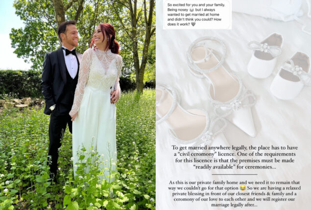 Stacey Solomon reveals her wedding was not legal with Joe Swash