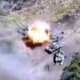 Ukrainian airstrikes destroy Russian tanks