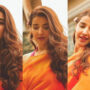 Hareem Farooq looks like a vision in a beautiful saree