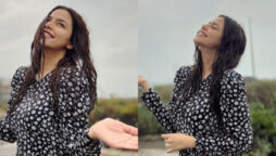 Hina Ashfaque enjoys rainy weather in comfy outfit