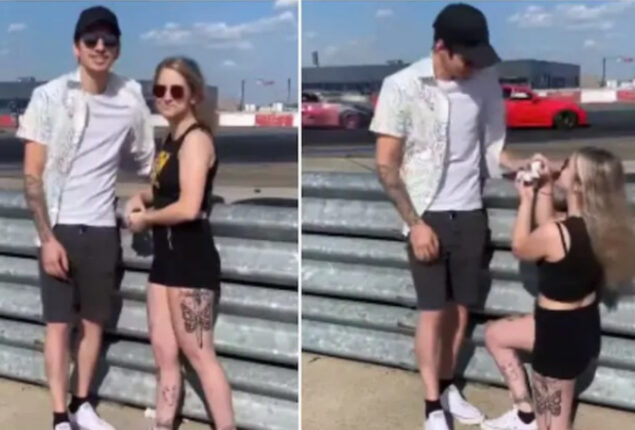 Girl proposed to her boyfriend and his reaction will blow your mind; watch video