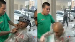 Viral Video: Barber slaps man during haircut for humorous reason