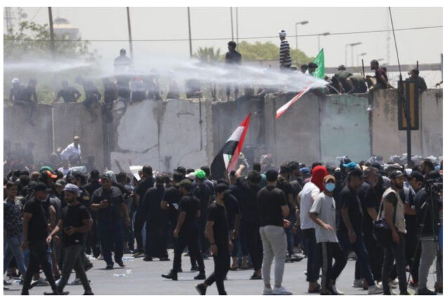 Muqtada al-Sadr protesters storm parliament again in Iran