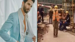 construction worker dancing
