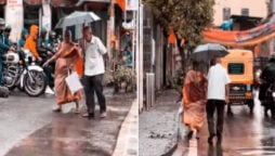 Watch: Elderly couple crossing road together proves eternal love
