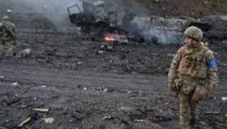 Battles and assaults taking place on the battlefield in eastern Ukraine