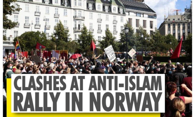 Norwegian anti-Islam extremist’s car rammed after Koran burned