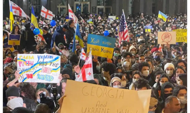 Georgians rally