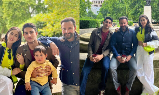 Sara Ali Khan posts pictures with his father and sibling in London