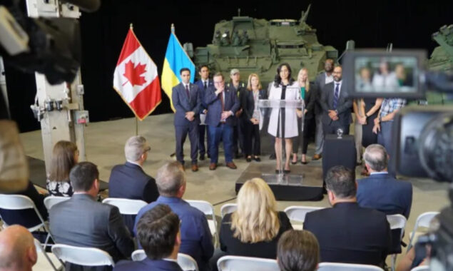 Canada will assist the combat effort in Ukraine by sending 39 armoured vehicles
