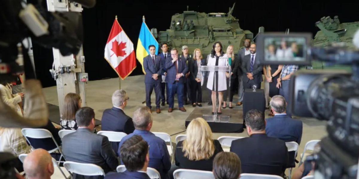 Canada will assist the combat effort in Ukraine by sending 39 armoured vehicles
