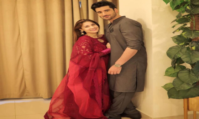 Hina Altaf and Agha Ali massive hunting look Clicks this Eid