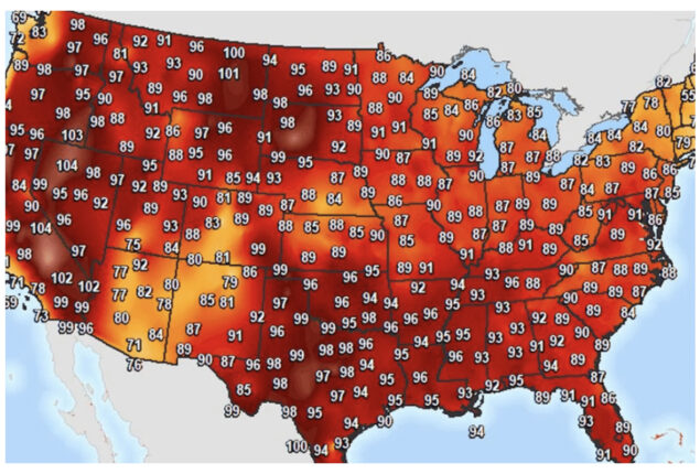United States under heat alerts, 20 states are under heat warnings