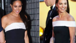 Meghan Markle and Kate Middleton spotted in same black and white outfit 
