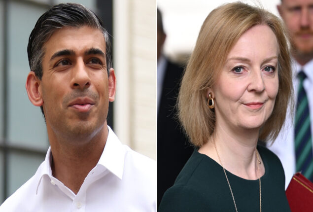 Rishi Sunak and Liz Truss are two remaining contenders to succeed Boris Jhonson