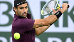 Matteo Berrettini overcomes Richard Gasquet in the second round at Gstaad Open