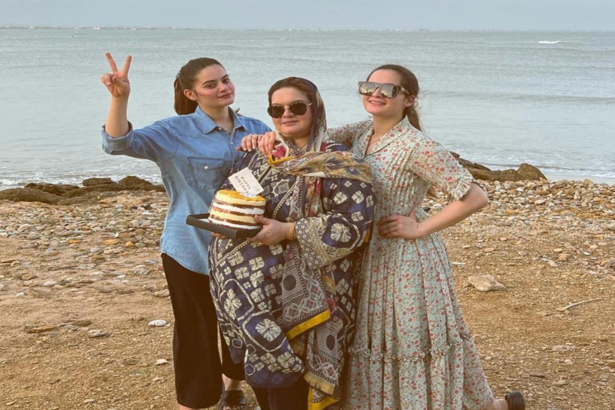 Aiman And Minal Celebrating Mother’s Birthday