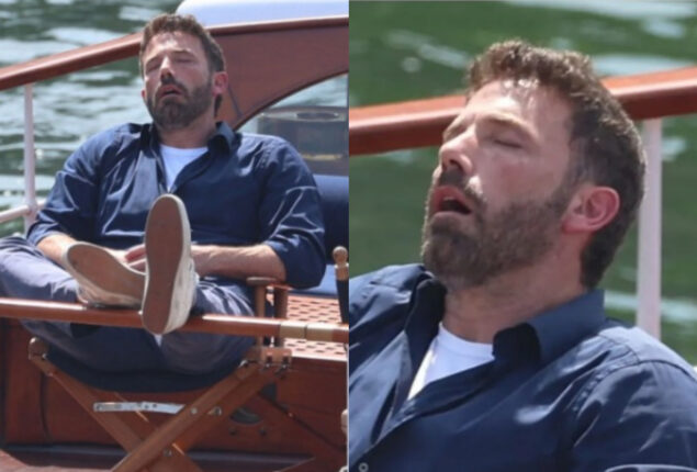 Ben Affleck spotted nods off during his honeymoon with Jennifer Lopez in Paris