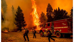 Firefighters battle California wildfire as heat wave grips much of US
