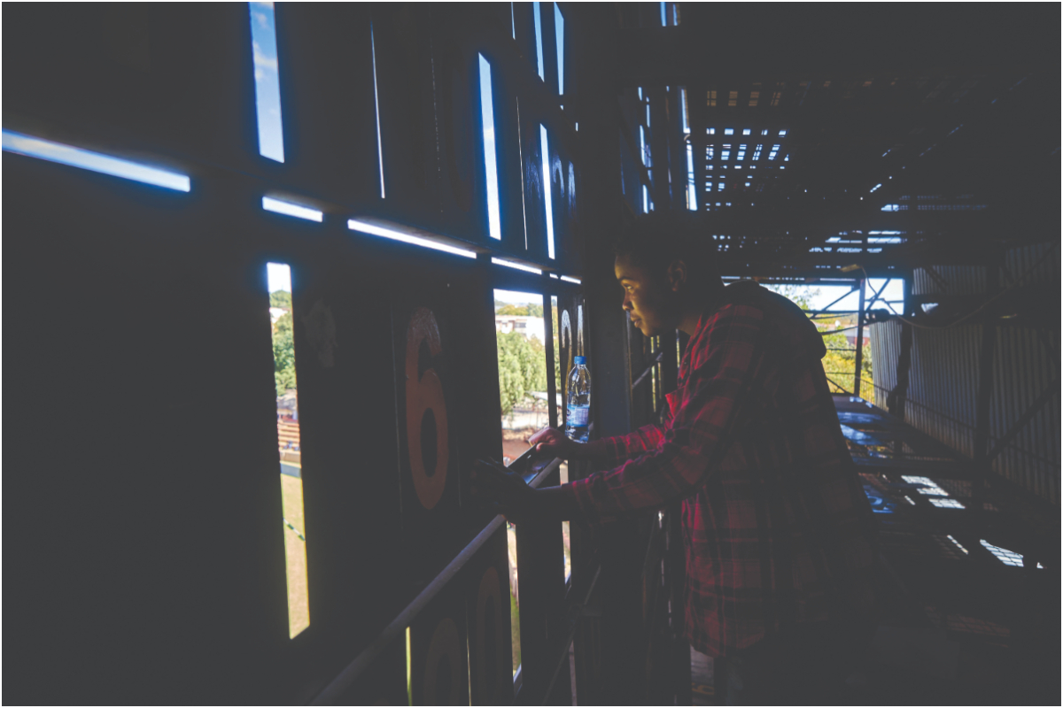 Zimbabwe under shadow of vintage scoreboard