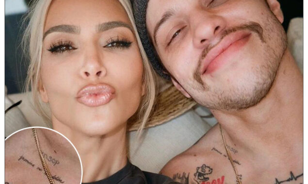 Pete Davidson got Kim Kardashian Jasmine and Aladdin tattoo