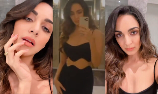 Kiara Advani cut-out black slip dress is stunning, See Video
