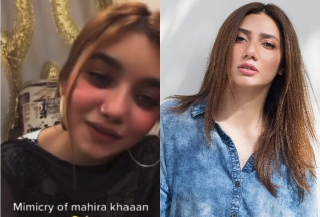 A girl takes the internet by storm as she mimics Mahira Khan in viral video
