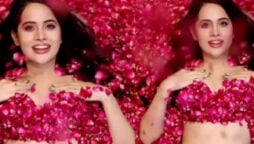 Urfi Javed stuns fans as she shows off her creativity with rose petals