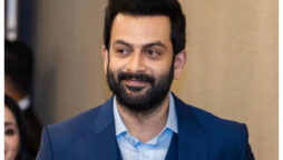 Prithviraj Sukumaran attends the Kaduva launch in Dubai