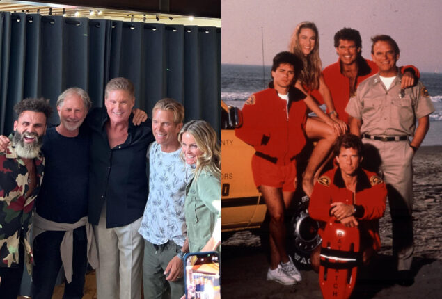 Baywatch cast reunite for David Hasselhoff’s 70th birthday