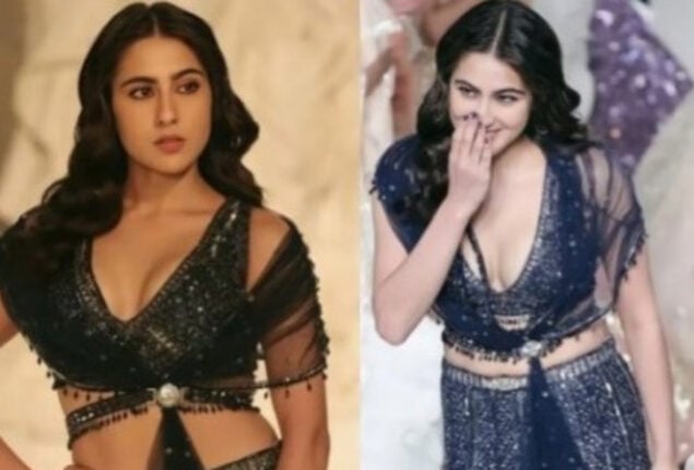 Sara Ali Khan steals the spotlight as she walked in a sparkling outfit