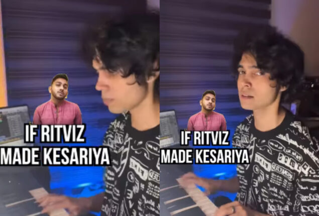 Artist made Kesariya on Ritviz style goes viral