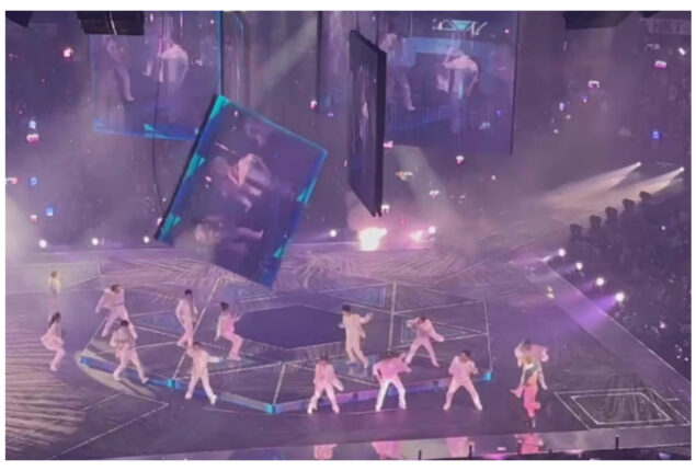 Watch: Huge screen falls during Hong Kong concert
