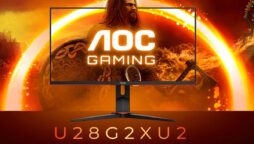 AOC Gaming monitor announced U28G2XU2 with a 144Hz refresh rate
