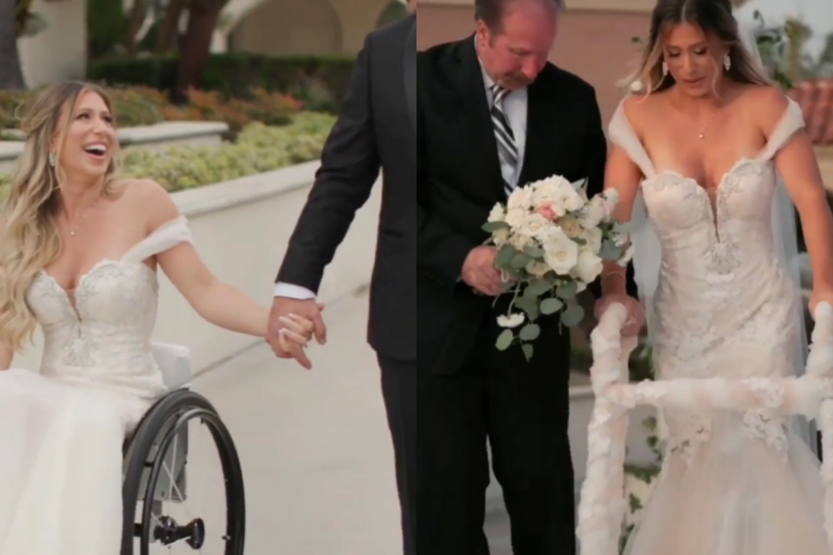 Paralyzed bride