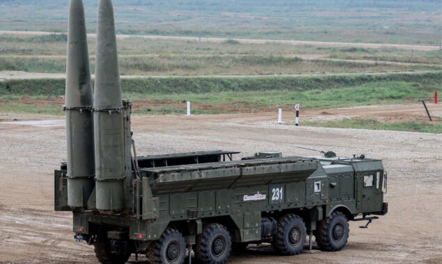 Russian forces struck the town of Chasiv Yar by firing Iskander missiles