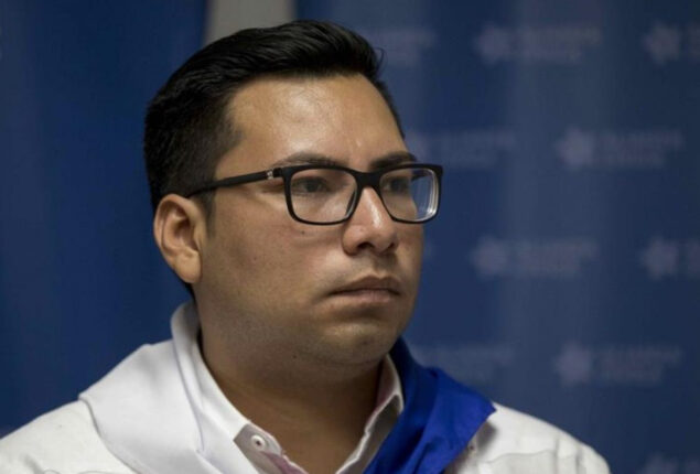 Nicaraguan opposition leader Yubrank Suazo was condemned to 10 years in prison