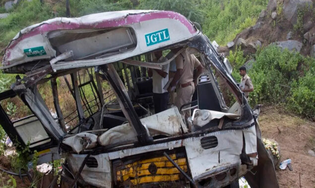 Bus collapses into gorge in northern India, killing 16 people
