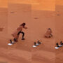 Pakistani actress Sadia khan falls while filming scene in desert; See Video
